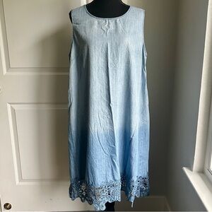 Luxology Chambray Midi Dress